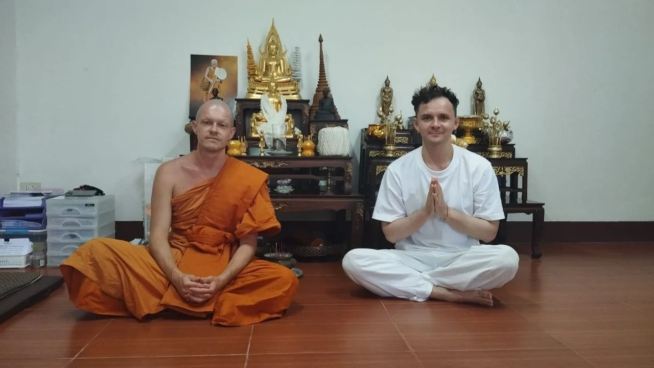Pavel, one of the creators of MYZA, on a vipassana retreat in Thailand