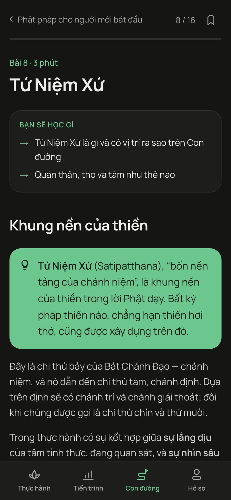 Bài học bằng lời giản dị